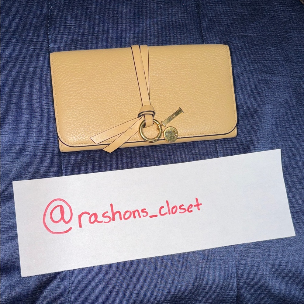 Chloe Calfskin Alphabet Continental (Toasted Honey) w/COA